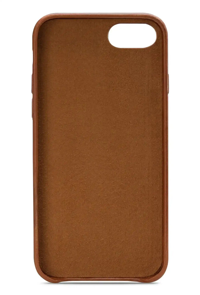 Senza Desire Leather Cover With Card Slot Apple Iphone 7/8/Se (2020/2022) Burned Cognac Senza