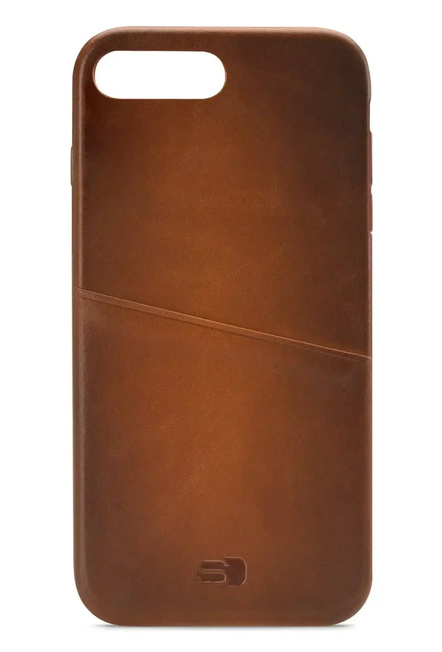 Senza Desire Leather Cover With Card Slot Apple Iphone 7 Plus/8 Plus Burned Cognac Senza