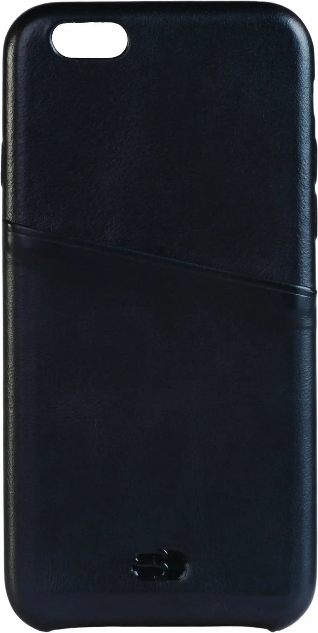 Senza Pure Leather Cover With Card Slot Apple Iphone 6/6S Deep Black Senza