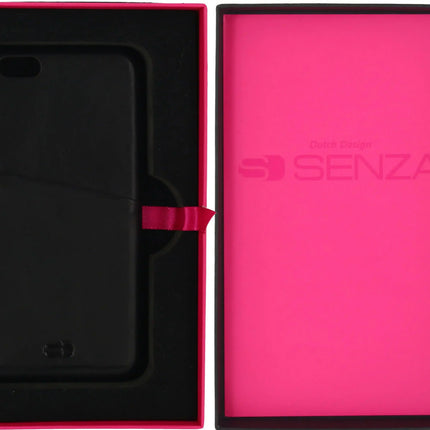 Senza Pure Leather Cover With Card Slot Apple Iphone 6/6S Deep Black Senza