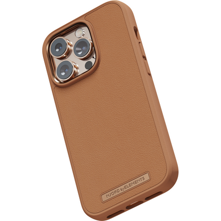 Njord Collections Case iPhone 14 Pro Max - Genuine Leather - Cognac