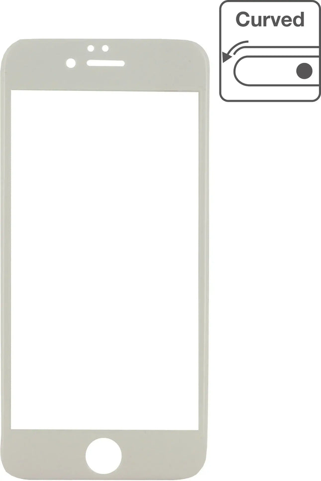 Mobilize Edge-To-Edge Glass Screen Protector Apple Iphone 7 Plus/8 Plus White Full Glue Mobilize