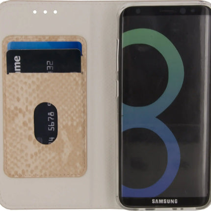 Mobilize Special Premium Gelly Book Case Samsung Galaxy S8 Snake Light Peach Mobilize