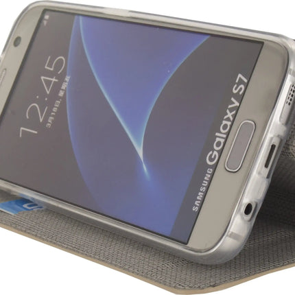 Mobilize Premium Gelly Book Case Samsung Galaxy S7 Alligator Peanut Brown Mobilize