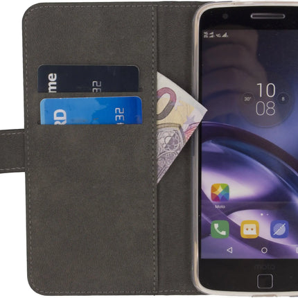 Mobilize Classic Gelly Wallet Book Case Motorola Moto Z2 Force Black Mobilize
