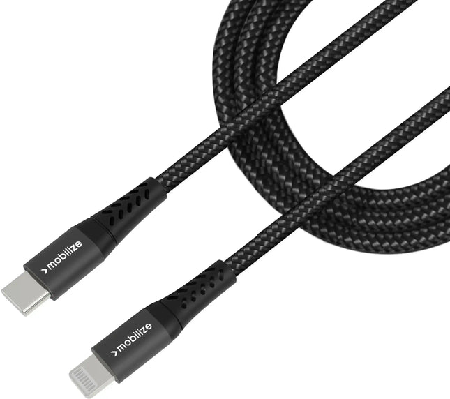 Mobilize Strong Nylon Cable Usb-C To Mfi Lightning 1M. 60W Black Mobilize