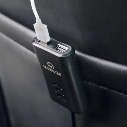 Mobilize Car Charger 3X Usb Front And Back Seat 42W Black Mobilize