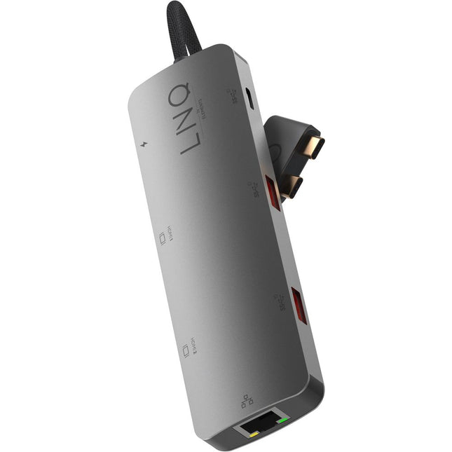 LINQ Connects 7in2 Pro USB-C 10Gbps Multiport Hub with Dual 4K HDMI and Ethernet for MacBook M1/M2