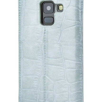 Mobilize Premium Gelly Book Case Samsung Galaxy A8 2018 Alligator Mystic Blue Mobilize
