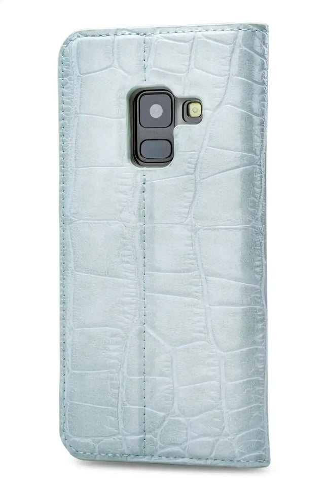 Mobilize Premium Gelly Book Case Samsung Galaxy A8 2018 Alligator Mystic Blue Mobilize