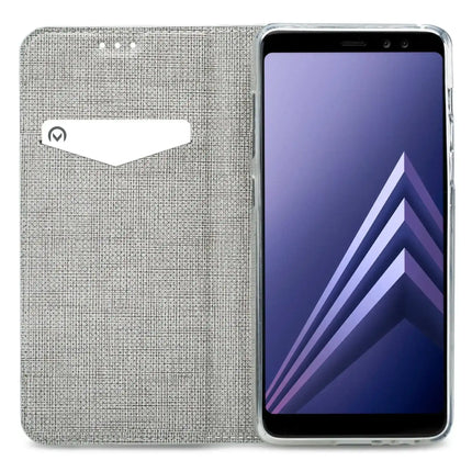 Mobilize Premium Gelly Book Case Samsung Galaxy A8 2018 Alligator Mystic Blue Mobilize
