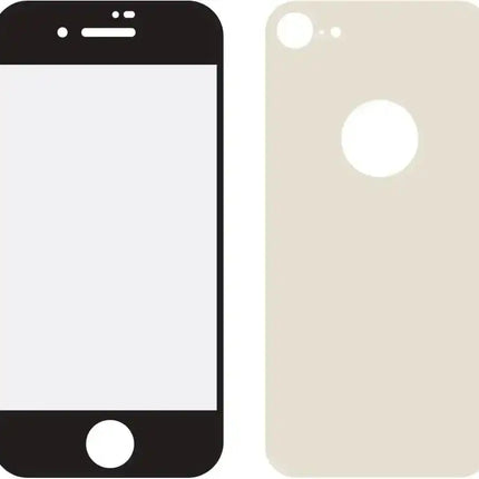 Mobilize Edge-To-Edge Glass Screen Protector Apple Iphone 8 Front And Back Pack Gold Full Glue Mobilize
