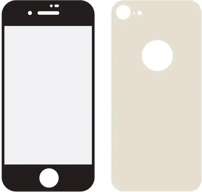 Mobilize Edge-To-Edge Glass Screen Protector Apple Iphone 8 Front And Back Pack Gold Full Glue Mobilize