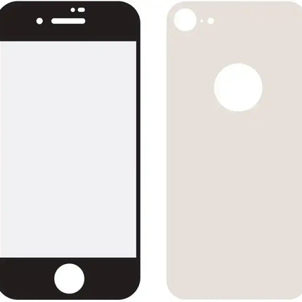 Mobilize Edge-To-Edge Glass Screen Protector Apple Iphone 8 Front And Back Pack Silver Full Glue Mobilize
