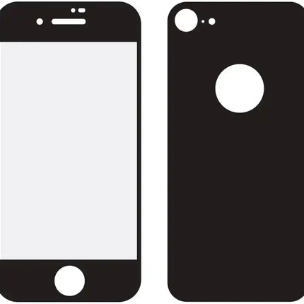 Mobilize Edge-To-Edge Glass Screen Protector Apple Iphone 8 Front And Back Pack Black Full Glue Mobilize