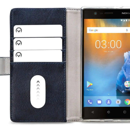 Mobilize Elite Gelly Wallet Book Case Nokia 3 Blue Mobilize