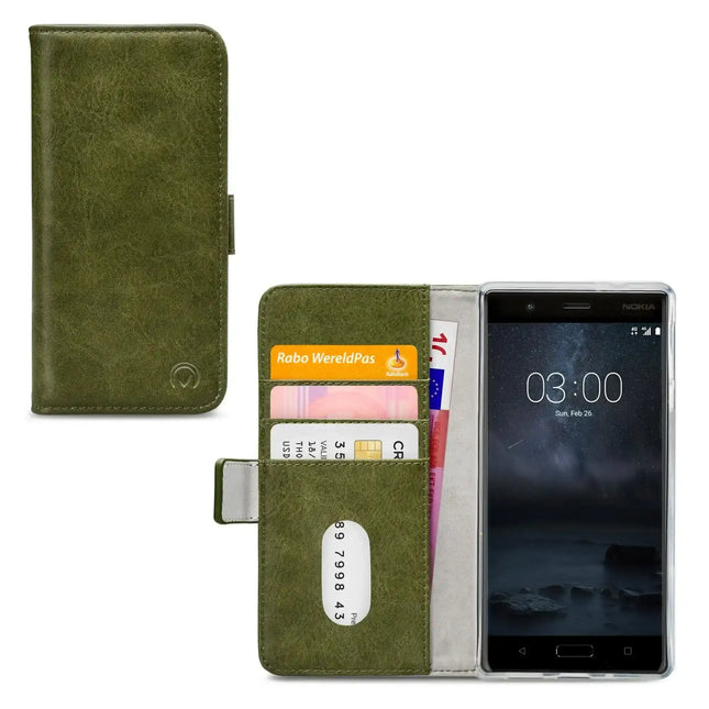 Mobilize Elite Gelly Wallet Book Case Nokia 3 Green Mobilize