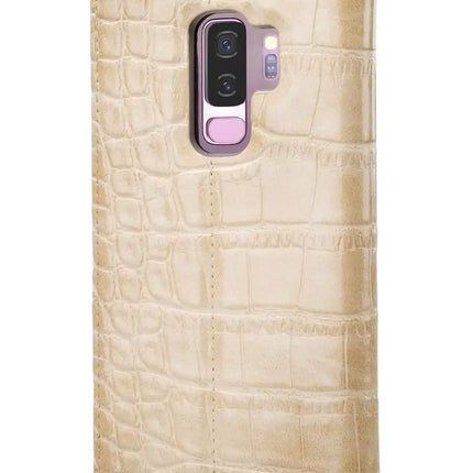 Mobilize Premium Gelly Book Case Samsung Galaxy S9+ Alligator Peanut Brown Mobilize