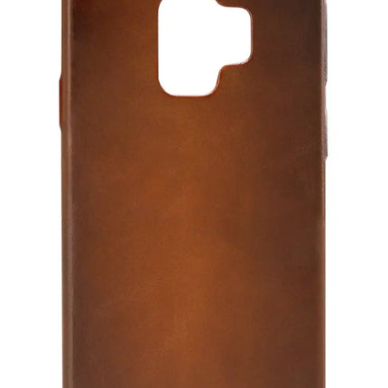 Senza Desire Leather Cover Samsung Galaxy S9 Burned Cognac Senza