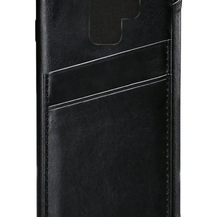 Senza Pure Skinny Leather Wallet Samsung Galaxy S9 Deep Black Senza