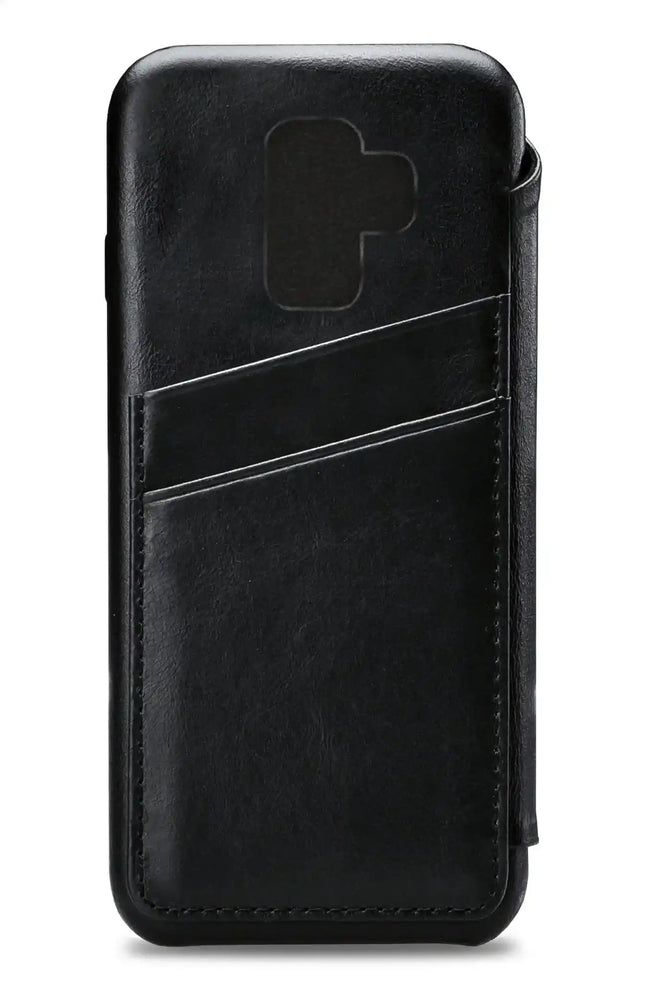 Senza Pure Skinny Leather Wallet Samsung Galaxy S9 Deep Black Senza