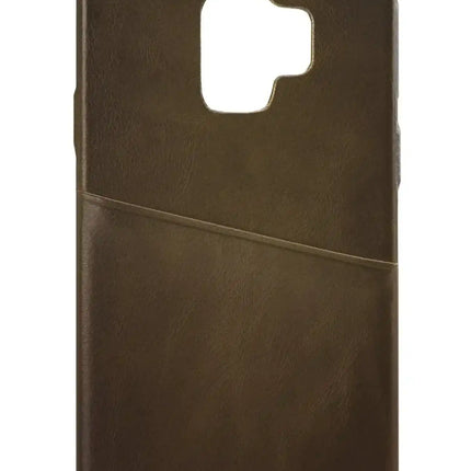 Senza Desire Leather Cover With Card Slot Samsung Galaxy S9 Burned Olive Senza