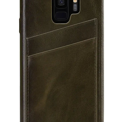 Senza Desire Skinny Leather Wallet Samsung Galaxy S9 Burned Olive Senza
