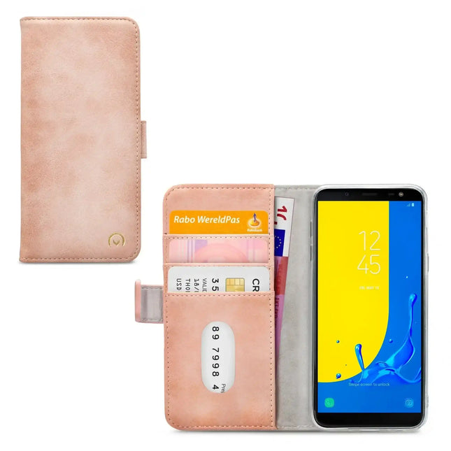 Mobilize Elite Gelly Wallet Book Case Samsung Galaxy J6 2018 Soft Pink Mobilize