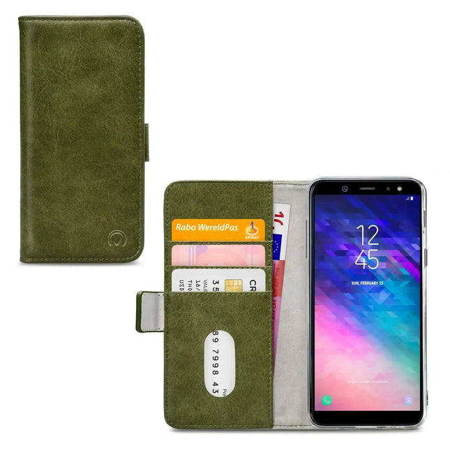 Mobilize Elite Gelly Wallet Book Case Samsung Galaxy A6+ 2018 Green Mobilize