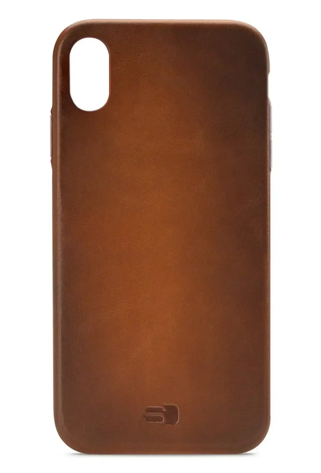 Senza Desire Leather Cover Apple Iphone Xs Max Burned Cognac Senza