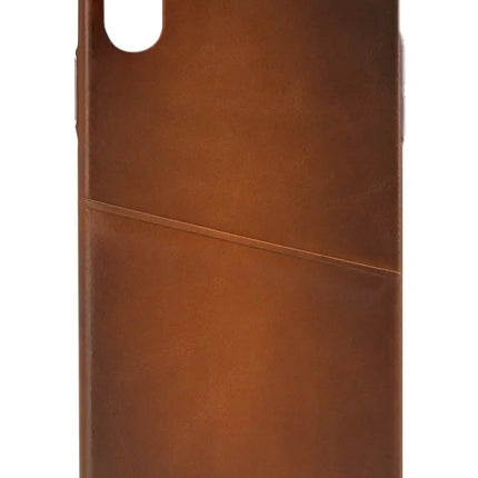 Senza Desire Leather Cover With Card Slot Apple Iphone Xs Max Burned Cognac Senza