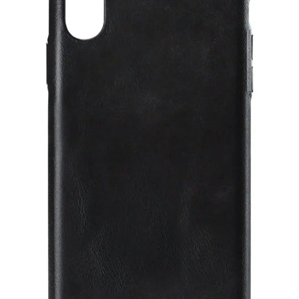 Senza Pure Leather Cover Apple Iphone Xs Max Deep Black Senza