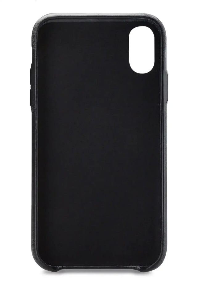 Senza Pure Leather Cover Apple Iphone Xs Max Deep Black Senza