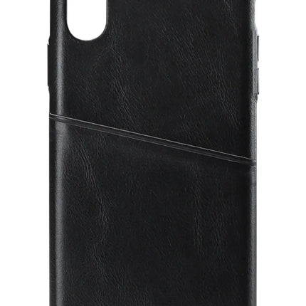 Senza Pure Leather Cover With Card Slot Apple Iphone Xs Max Deep Black Senza
