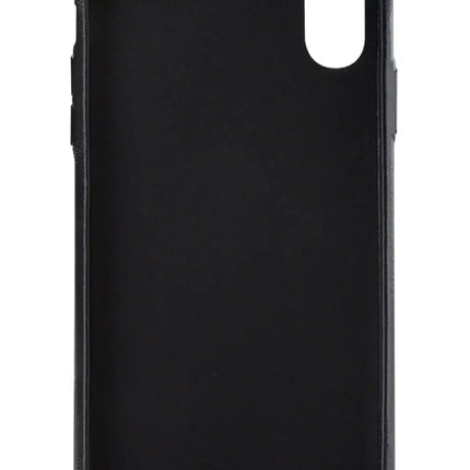 Senza Pure Leather Cover With Card Slot Apple Iphone Xs Max Deep Black Senza