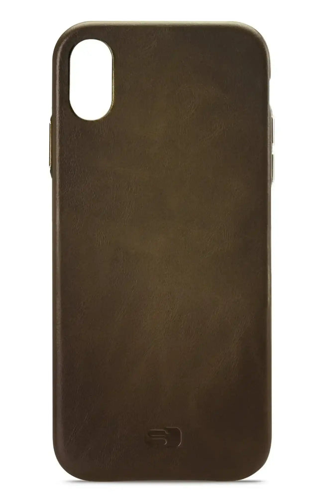 Senza Desire Leather Cover Apple Iphone Xs Max Burned Olive Senza