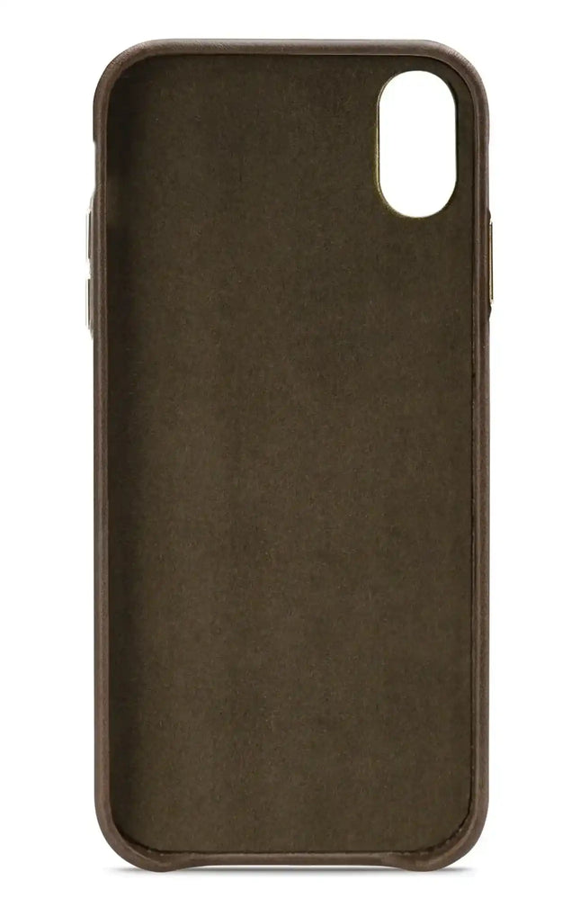 Senza Desire Leather Cover Apple Iphone Xs Max Burned Olive Senza
