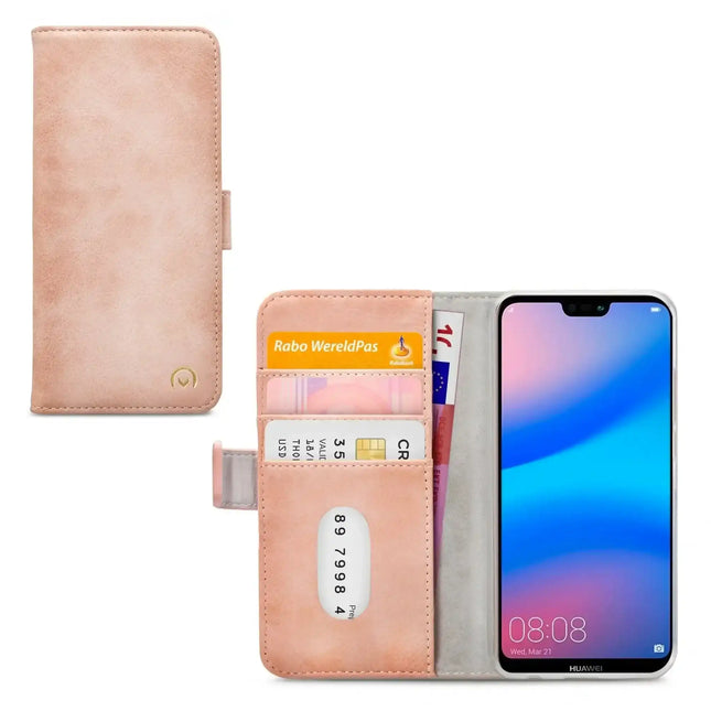 Mobilize Elite Gelly Wallet Book Case Huawei P20 Lite Soft Pink Mobilize