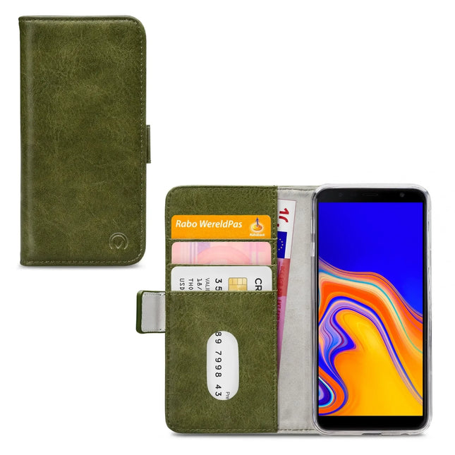 Mobilize Elite Gelly Wallet Book Case Samsung Galaxy J4+ Green Mobilize