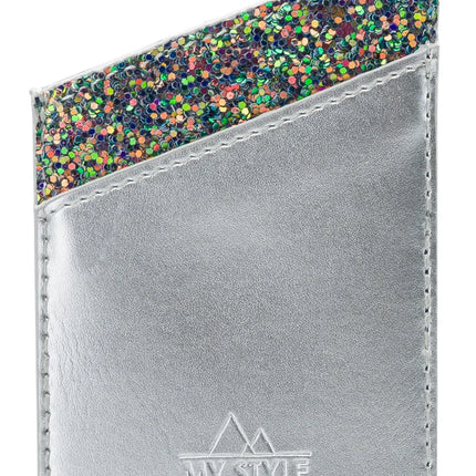 My Style Universal Sticky Card Pocket Silver Glam