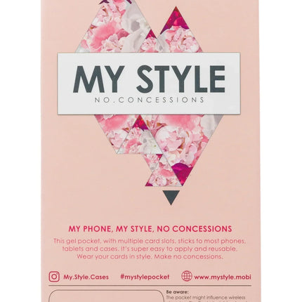 My Style Universal Sticky Card Pocket Pink Mermaid