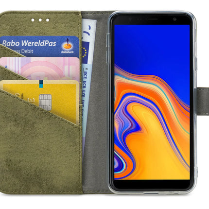 My Style Flex Wallet For Samsung Galaxy J4+ Olive