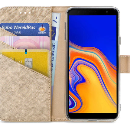 My Style Flex Wallet For Samsung Galaxy J4+ Gold