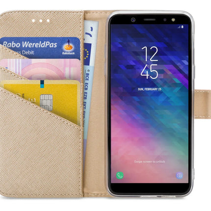 My Style Flex Wallet For Samsung Galaxy A6 2018 Gold