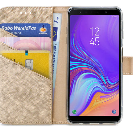 My Style Flex Wallet For Samsung Galaxy A7 2018 Gold