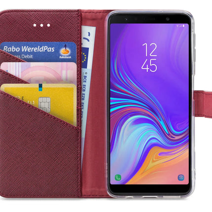 My Style Flex Wallet For Samsung Galaxy A7 2018 Bordeaux