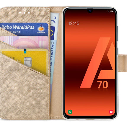 My Style Flex Wallet For Samsung Galaxy A70 Gold