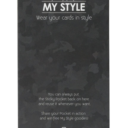 My Style Universal Sticky Card Pocket Grainy Gold