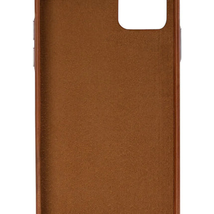 Senza Desire Leather Cover With Card Slot Apple Iphone 11 Burned Cognac Senza