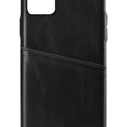 Senza Pure Leather Cover With Card Slot Apple Iphone 11 Deep Black Senza
